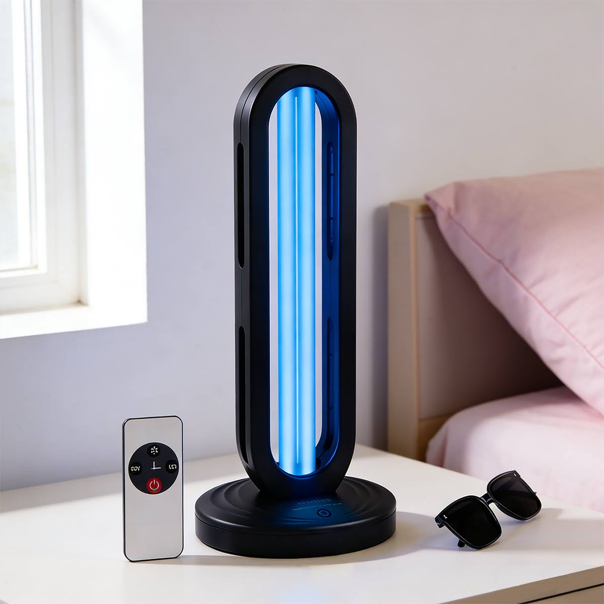 UV Light Sanitizer for Home Use | High-Efficiency Ultraviolet Room Sterilizer, Dust Mite Eliminator, & Air Purifier